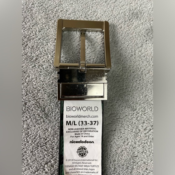 Bioworld Teenage Mutant Ninja Turtles Belt TMNT Adjustable Buckle Men’s Medium - Picture 3 of 16